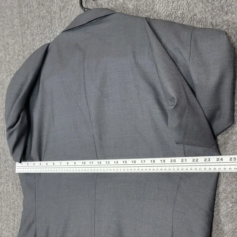 Jos A Bank Blazer Mens 48R Gray 100% Wool Tailored Fit Chelsea Sport Coat Jacket